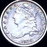 1834 Capped Bust Dime ABOUT UNCIRCULATED