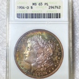 1904-O Morgan Silver Dollar ANACS - MS 65 PL