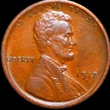 1917-D Lincoln Wheat Penny CLOSELY UNCIRCULATED