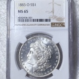 1883-O Morgan Silver Dollar NGC - MS65