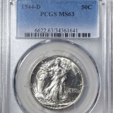 1944-D Walking Half Dollar PCGS - MS63