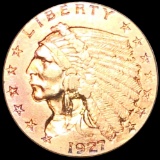 1927 $2.50 Gold Quarter Eagle CLOSELY UNC
