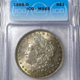 1885-O Morgan Silver Dollar ICG - MS65