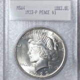 1923 Silver Peace Dollar BLANCHARD - MS64
