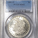 1885-O Morgan Silver Dollar PCGS - MS62