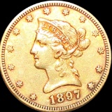 1897-S $10 Gold Eagle CLOSELY UNCIRCULATED