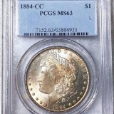 1884-CC Morgan Silver Dollar PCGS - MS63