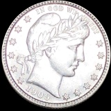 1909-D Barber Silver Quarter CLOSELY UNCIRCULATED