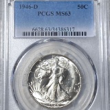 1946-D Walking Half Dollar PCGS - MS63