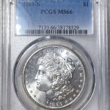 1881-S Morgan Silver Dollar PCGS - MS66