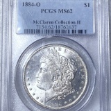 1884-O Morgan Silver Dollar PCGS - MS62 MCCLAREN