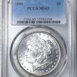 1886 Morgan Silver Dollar PCGS - MS65