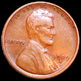 1909-S V.D.B. Lincoln Wheat Penny CLOSELY UNC
