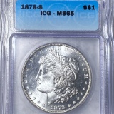 1878-S Morgan Silver Dollar ICG - MS65