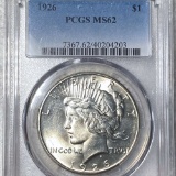 1926 Silver Peace Dollar PCGS - MS62