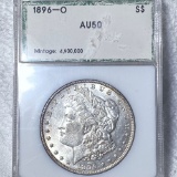 1896-O Morgan Silver Dollar PCI - AU50