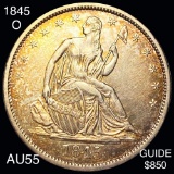 1845-O Seated Half Dollar CHOICE AU