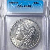 1883-S Morgan Silver Dollar ICG - AU55