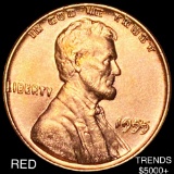 1955/55 DDO Lincoln Wheat Penny UNCIRCULATED RED