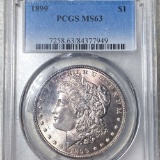 1899 Morgan Silver Dollar PCGS - MS63