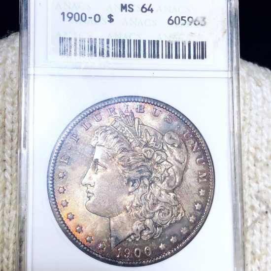 1900-O Morgan Silver Dollar ANACS - MS64