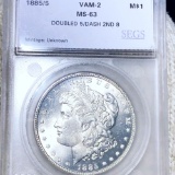 1885/5 Morgan Silver Dollar SEGS - MS63 VAM-2