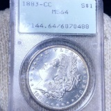 1883-CC Morgan Silver Dollar PCGS - MS64