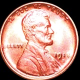 1918-D Lincoln Wheat Penny UNCIRCULATED RED