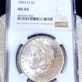 1883-O Morgan Silver Dollar NGC - MS64