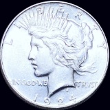 1924-S Silver Peace Dollar UNCIRCULATE D