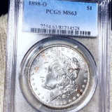 1898-O Morgan Silver Dollar PCGS - MS63