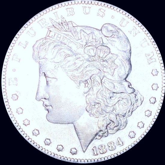 1884-S Morgan Silver Dollar NEARLY UNCIRCULATED