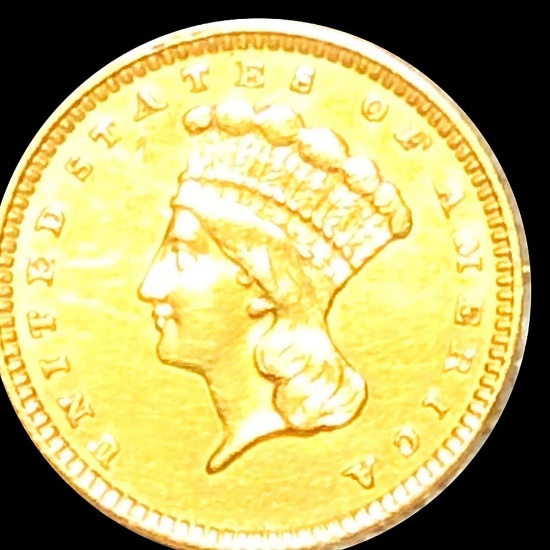 1857 Rare Gold Dollar UNCIRCULATED