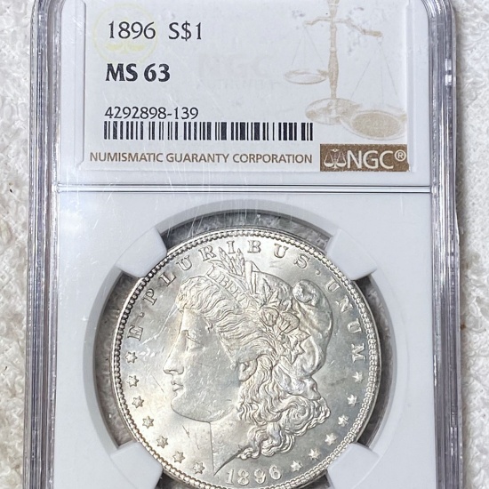 1896 Morgan Silver Dollar NGC - MS63