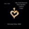 14kt Diamond Heart Pendant, ~0.09ctw, 1.5dwt