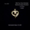 10kt Polished Diamond Heart Pendant, ~0.15ctw