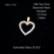 14kt Diamond Heart Pendant, ~0.15ctw, 1.0dwt