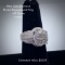 14kt Diamond Cluster Engagement Ring, 4.4dwt