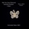 10kt Two Tone Diamond Butterfly Pendant, 1.0dwt