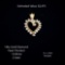 14kt Diamond Heart Pendant, ~0.40ctw, 2.5dwt