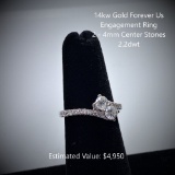 14kt Forever Us Diamond Engagement Ring, 2-4mm