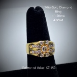 14kt Diamond Ring, ~1.50ctw, 4.8dwt