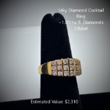 14kt Diamond Cocktail Ring, ~1.00ctw, 2.8dwt