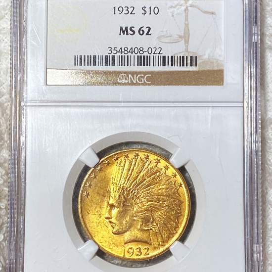 1932 $10 Gold Eagle NGC - MS62