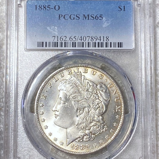1885-O Morgan Silver Dollar PCGS - MS65