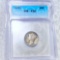 1921 Mercury Silver Dime ICG - F12