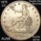 1876-CC DDR Silver Trade Dollar CHOICE AU