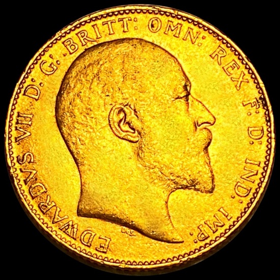 1910 British Gold Sovereign CLOSELY UNC