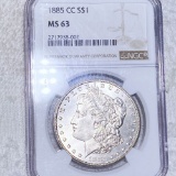 1885-CC Morgan Silver Dollar NGC - MS63