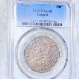 1830 Capped Bust Half Dollar PCGS - XF40 LARGE 0